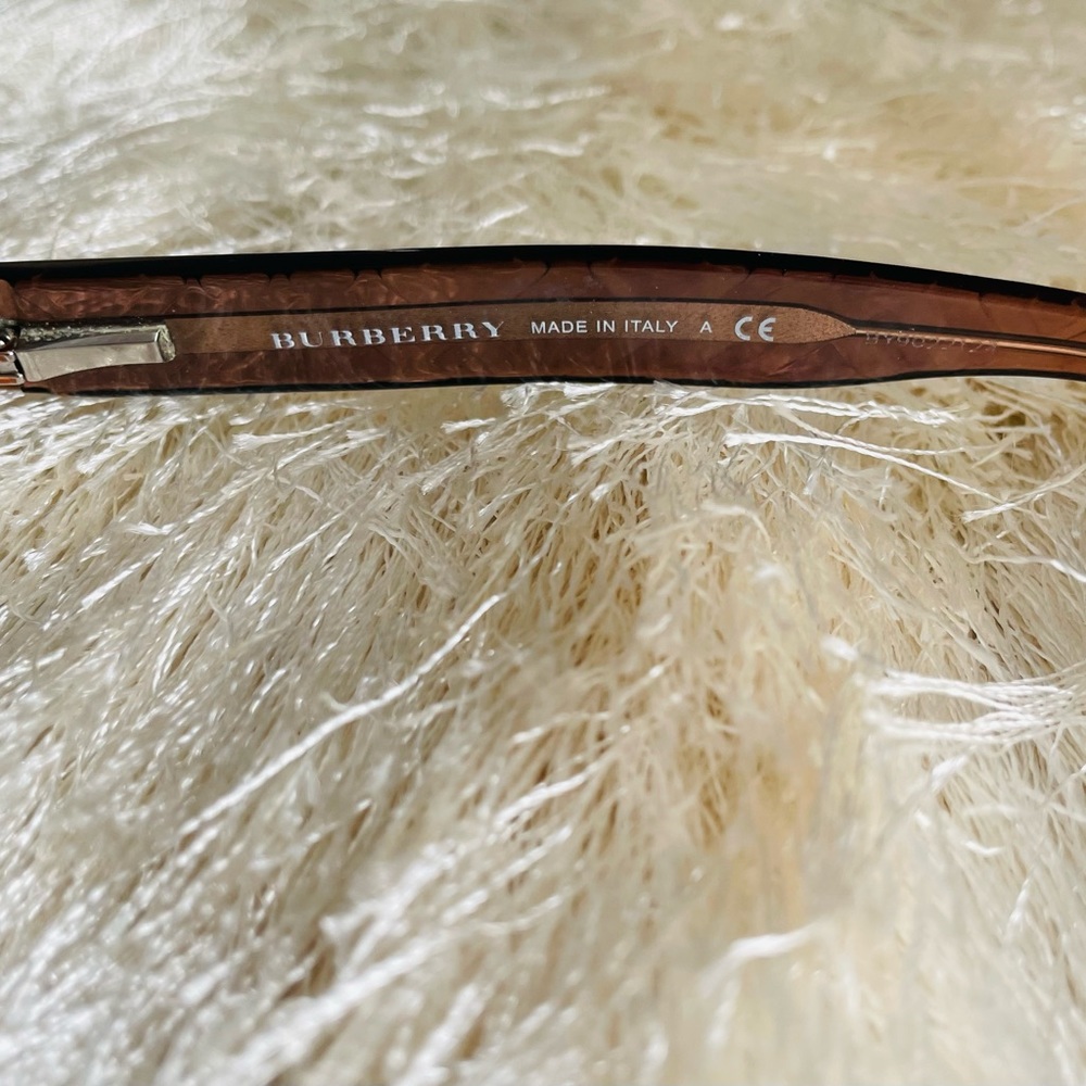 Authentic Burberry Eyeglass Frames Gold Clear Bro… - image 8